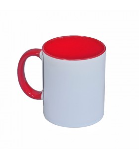 Mug with Colored Interior and Handle