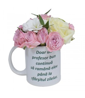 Mug with Flowers for Teachers